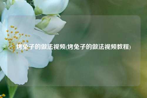 烤兔子的做法视频(烤兔子的做法视频教程)